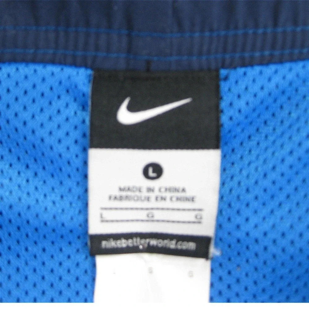 Nike Swim Trunks Mens L Blue Colorblock Board Shorts Swoosh‎ Athletic